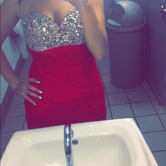 Red Homecoming Dress - Picture 2 of 2